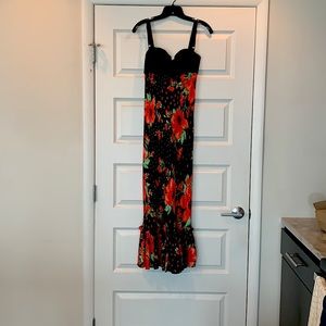 Dolce & Gabbana Floral Satin Dress, size 42 IT